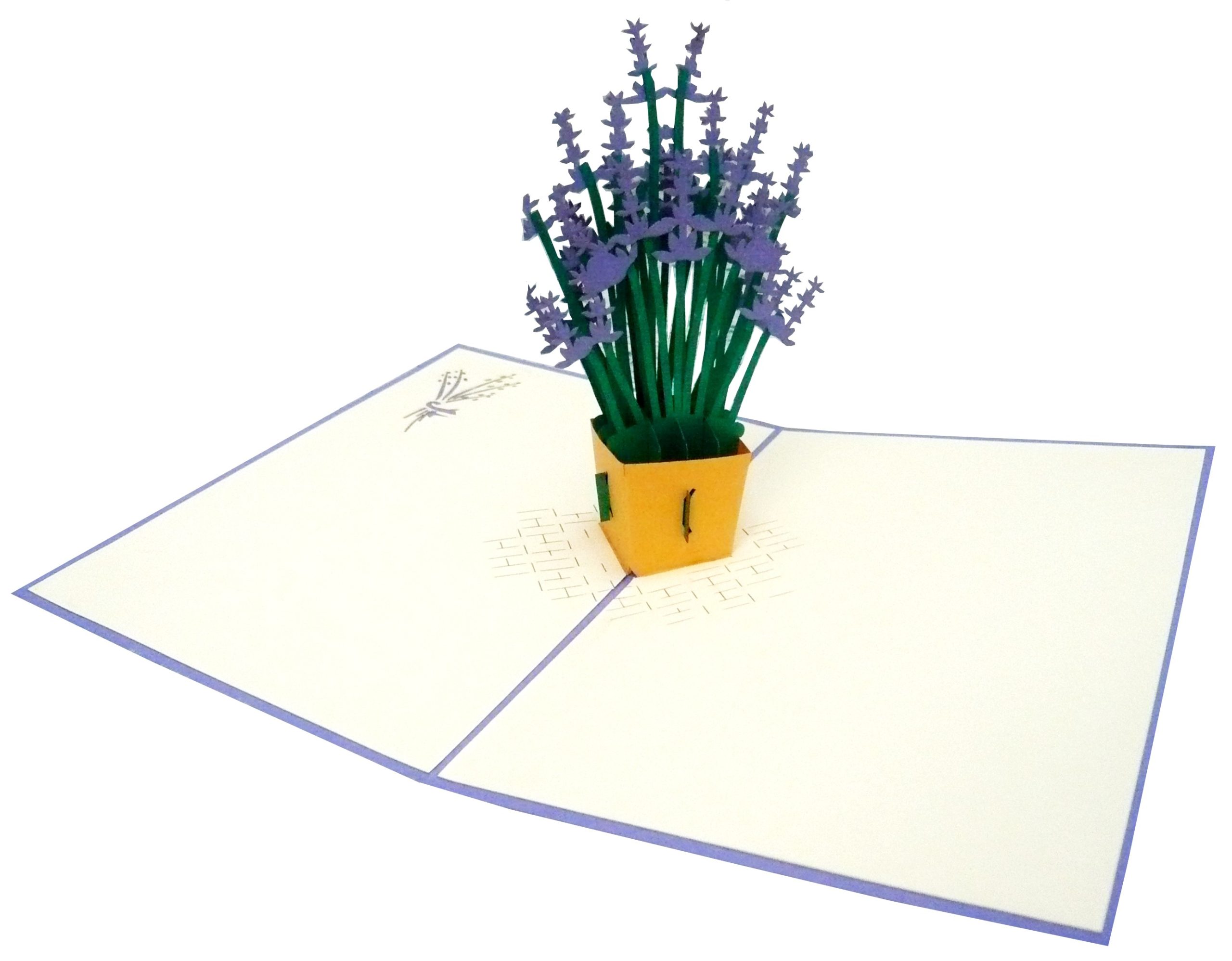 3D Pop-Up Karte "Lavendel"