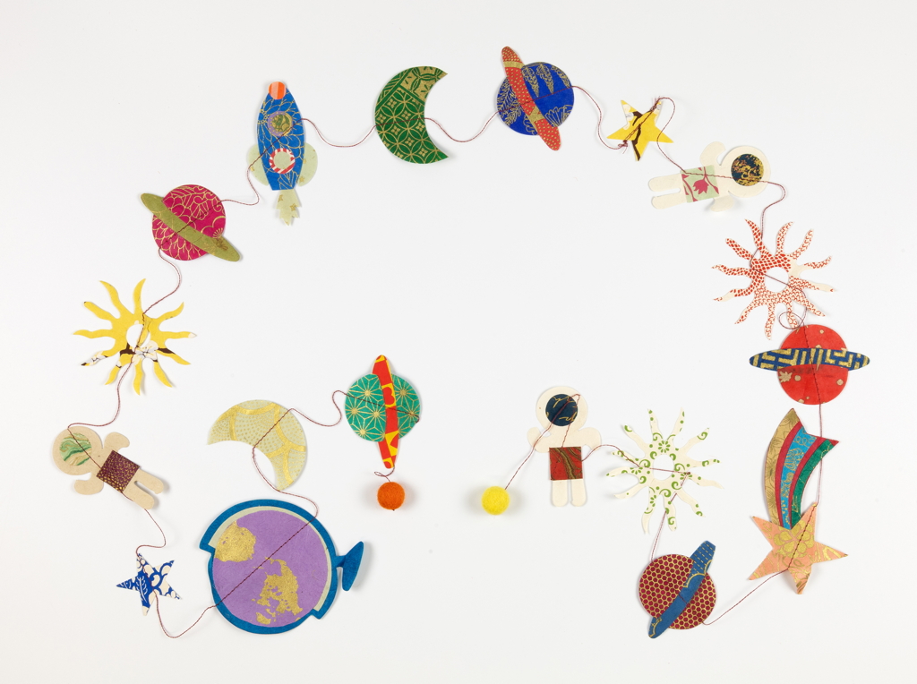 Naturpapier-Girlande "Space"