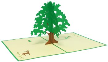 3D Pop-Up Karte "Baum"