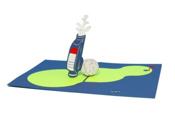 3D Pop-Up Karte "Golf"