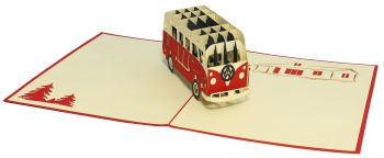 3D Pop-Up Karte "Bulli"