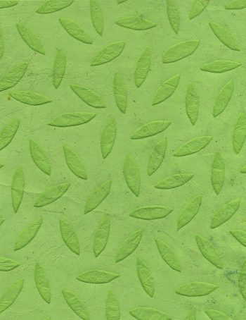Loktabogen "embossed leaf" 51x75cm, green